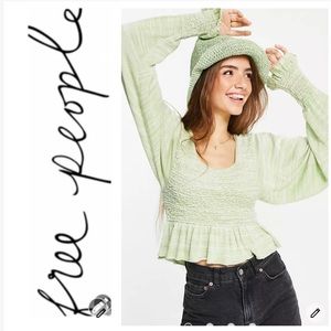 NWT Free People Spirit Blouse/Pullover